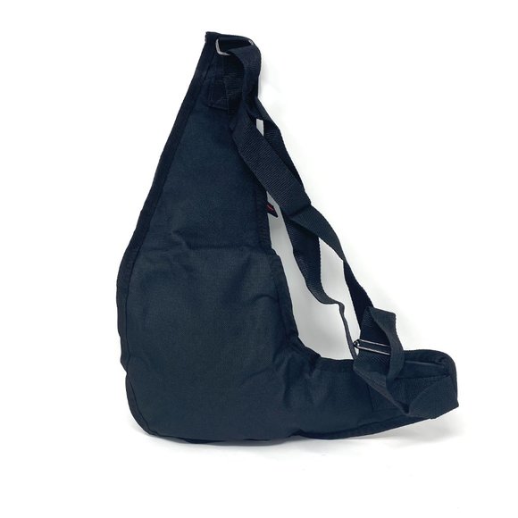 Messenger Men's Black Bag Poly Sport Shoulder Strap 4 Zip Pocket Cellphone Pouch - Picture 3 of 5